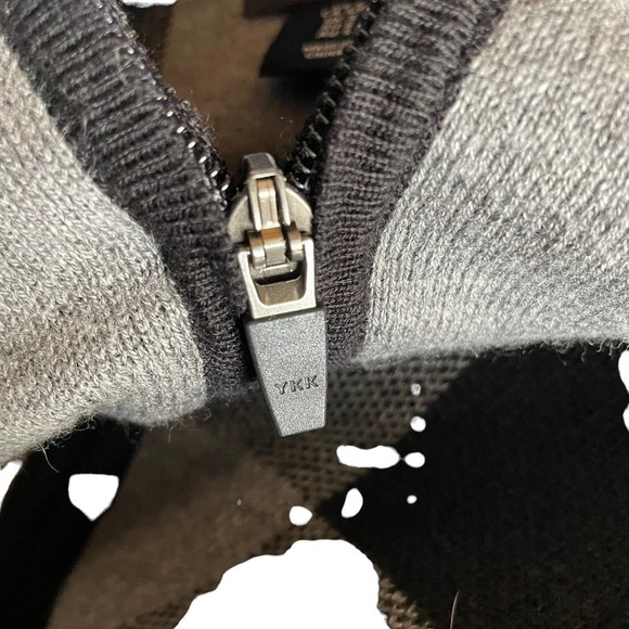 Adrienne Vittadini Black & Gray Plaid Sweater Coat Size Small - Picture 4 of 9